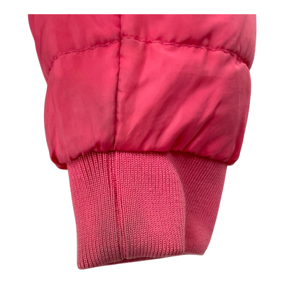 Mini Rodini reversible insulator jacket, pink hearts | 104/110cm