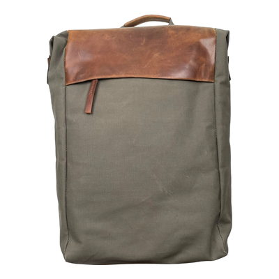 Harold's Bags wax backpack, khaki/brown