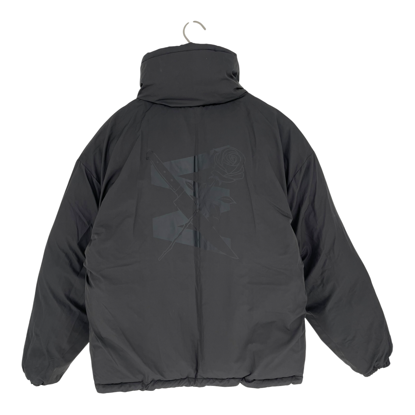 Embassy of Bricks and Logs reversible puffer jacket, beige/black | unisex S