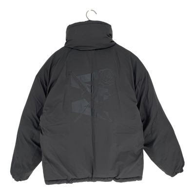 Embassy of Bricks and Logs reversible puffer jacket, beige/black | unisex S