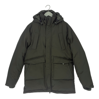 Embassy of Bricks and Logs parka, hunter green | unisex L