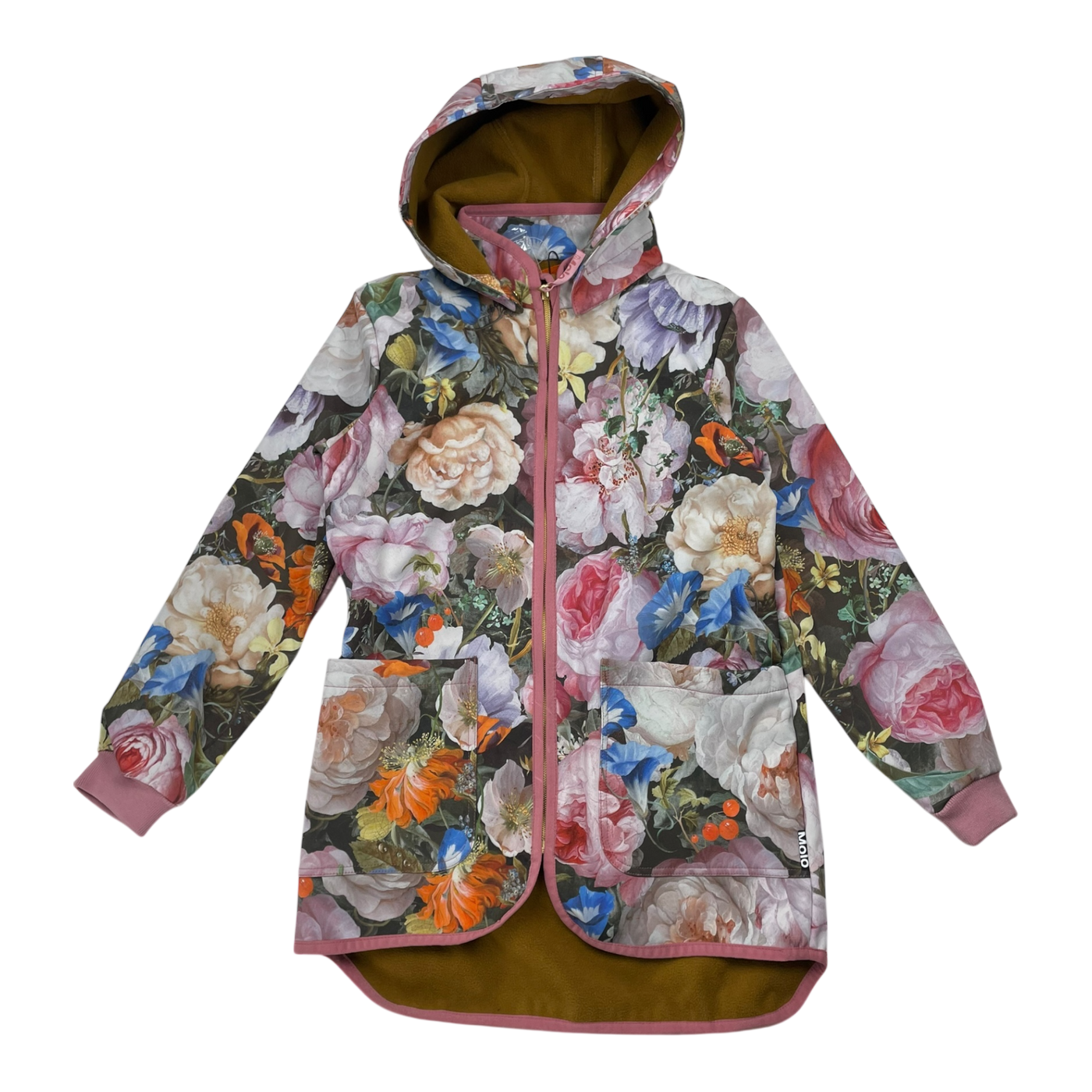 Molo hillary softshell jacket, flowers | 140cm
