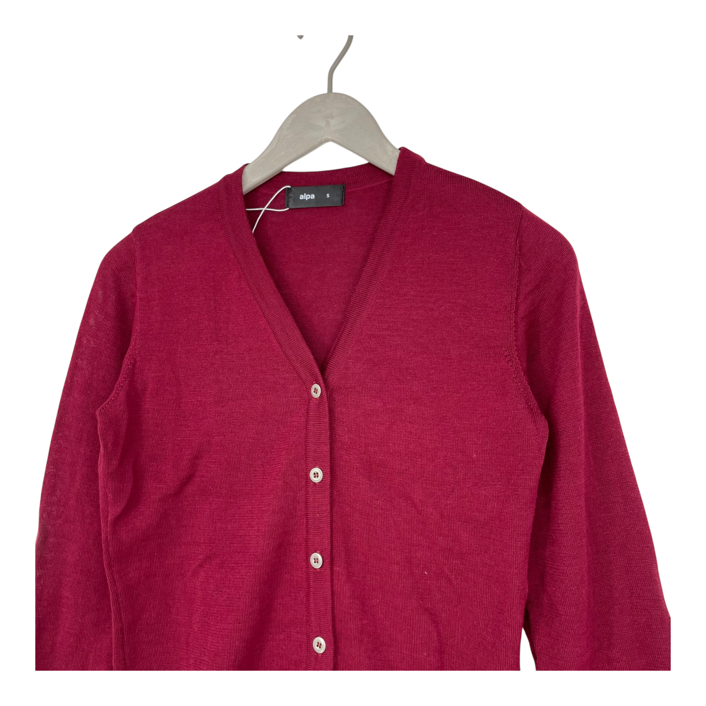 Alpa silent alpaca wool cardigan, wine | woman S