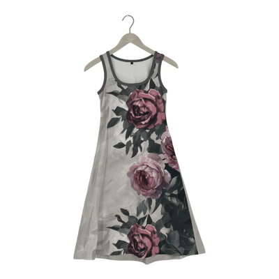 Ommellinen mekkonen tricot dress, roses | woman XS