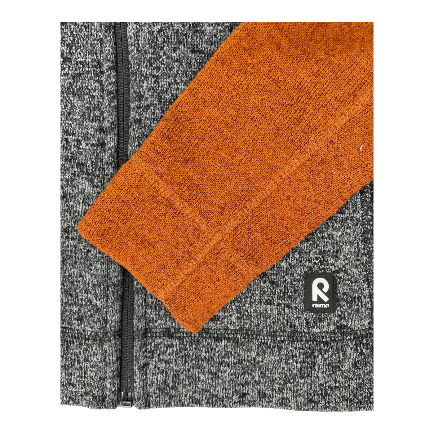 Reima neuvokas fleece jacket, grey/rust | 152cm