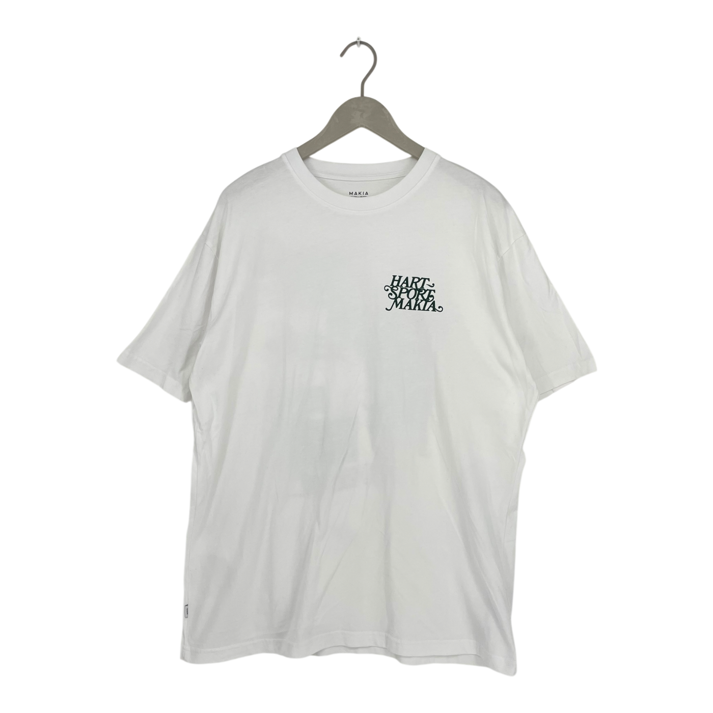 Makia logo t-shirt, white | unisex XL