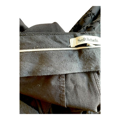 Soft Rebels vilja mid-waist loose pants, black | woman L