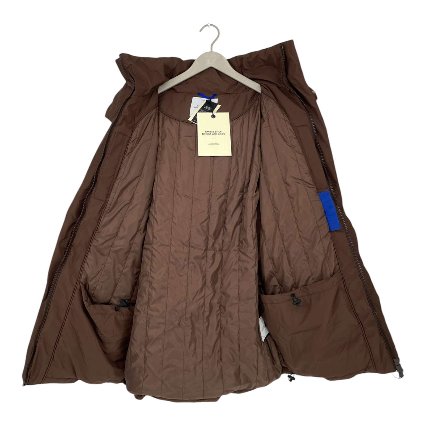 Embassy of Bricks and Logs astoria parka jacket, brown | unisex L