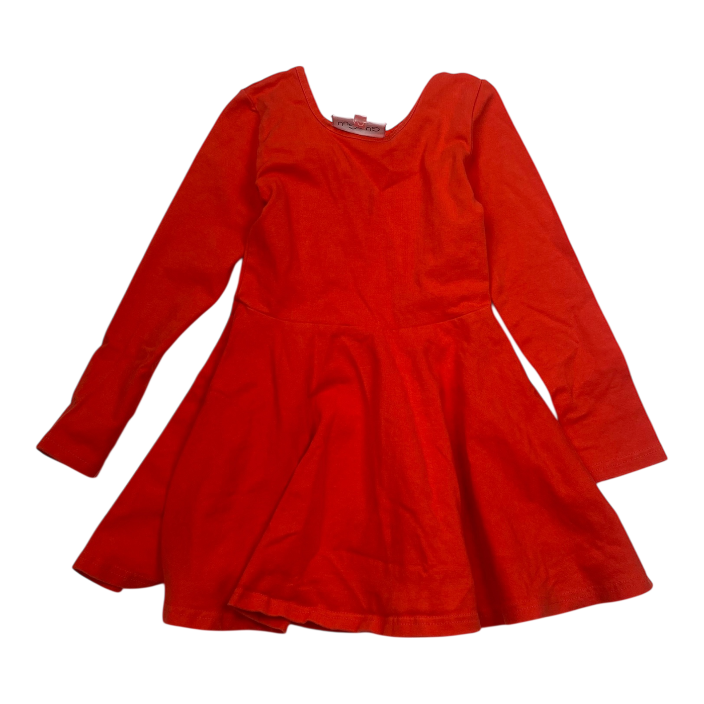 Gugguu frilla dress, red | 92cm