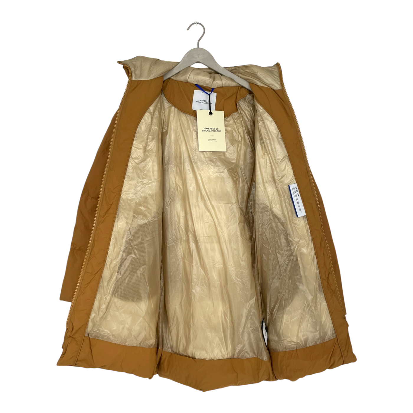 Embassy of Bricks and Logs fargo puffer jacket, earth | unisex S