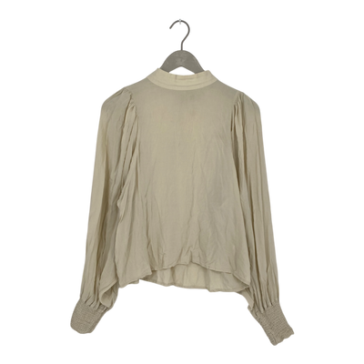 Kaiko puff blouse, vanilla | woman M