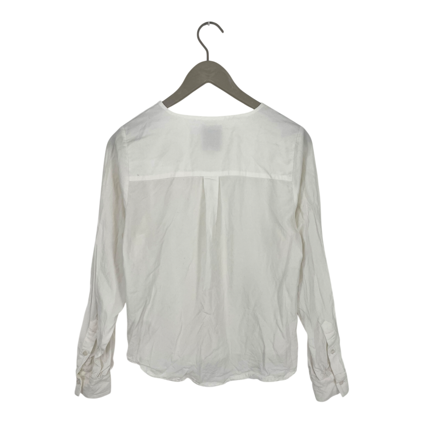 Kaiko v-neck button blouse, white | woman S