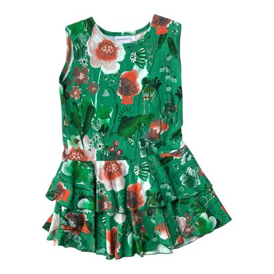 Versonpuoti sleeveless dress, flower | 128/134cm