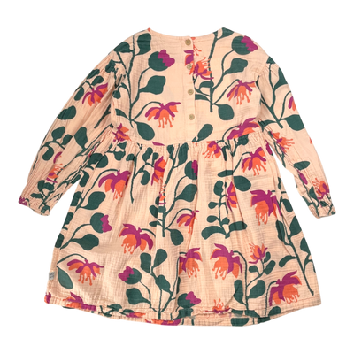 Mainio muslin dress, flowers | 134/140cm