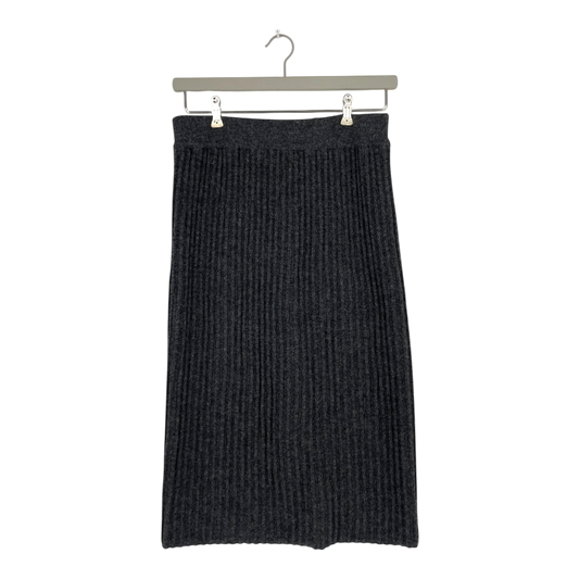 Alpa alpaca reed skirt, grey | woman M