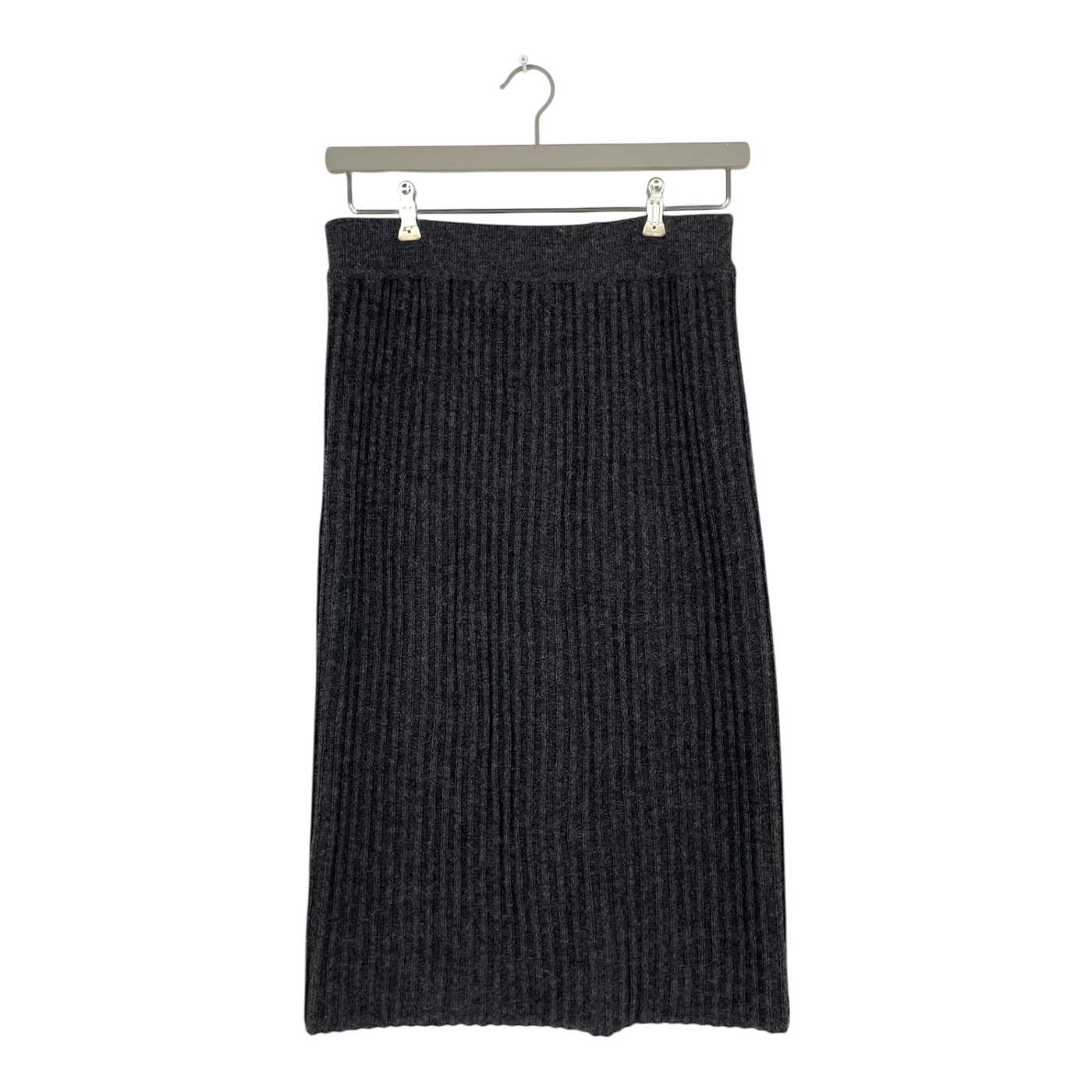 Alpa alpaca reed skirt, grey | woman M