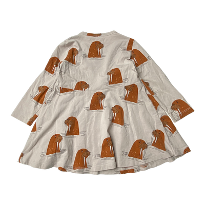 Mini Rodini dress, walrus | 80/86cm