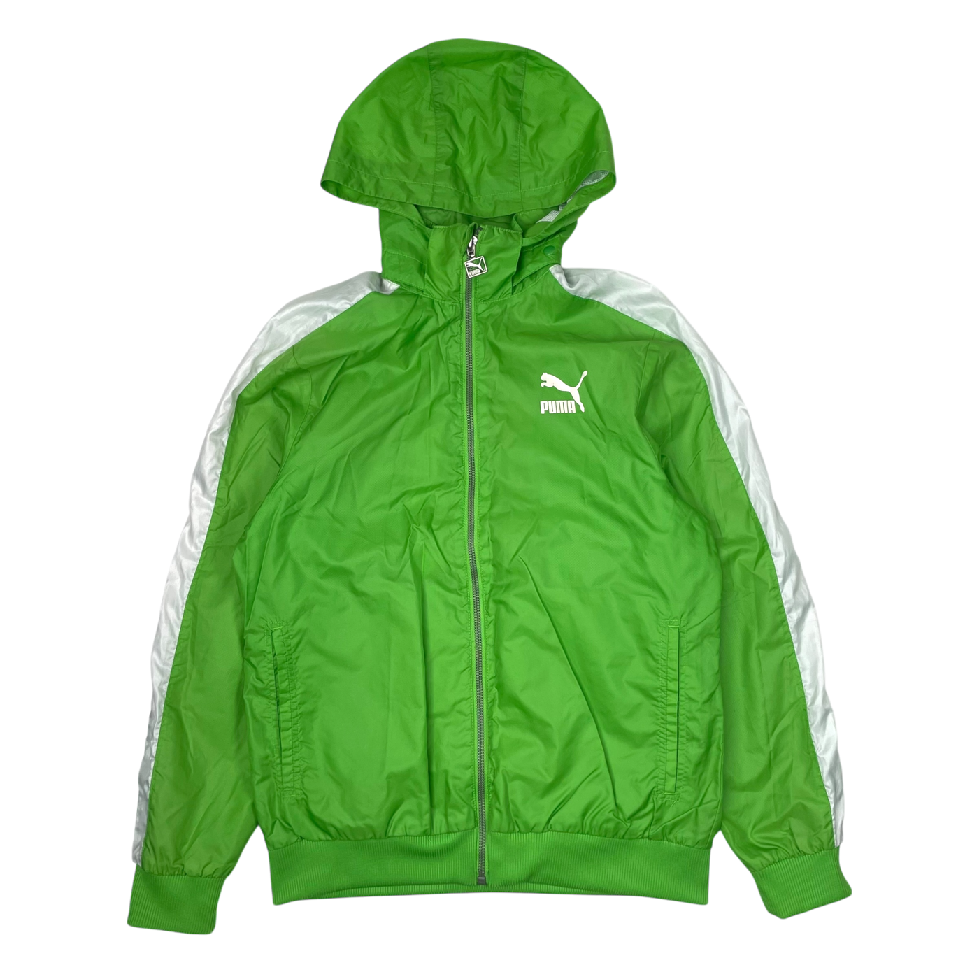 Puma windbreaker jacket, green | 164cm