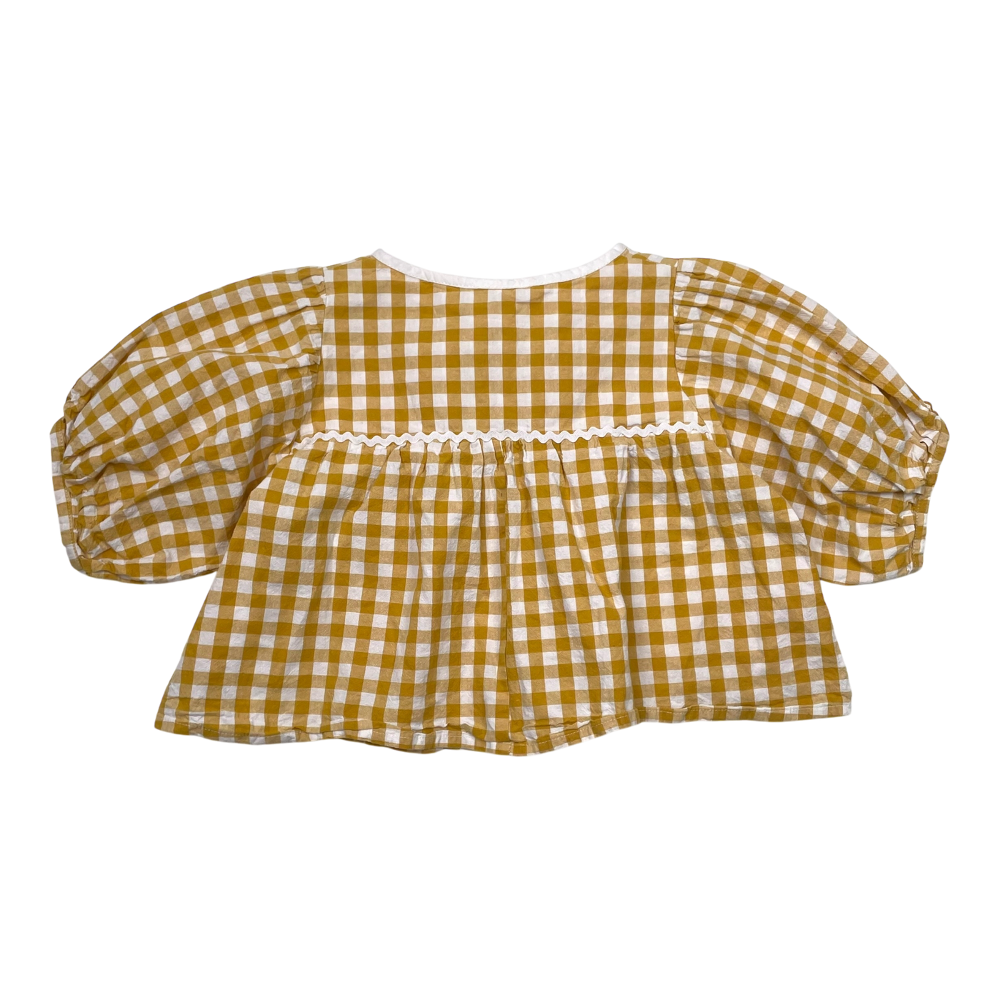 Laiska Ebba cotton shirt, yellow | 86/92cm