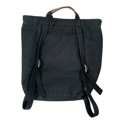 Fjällräven tote backpack, black