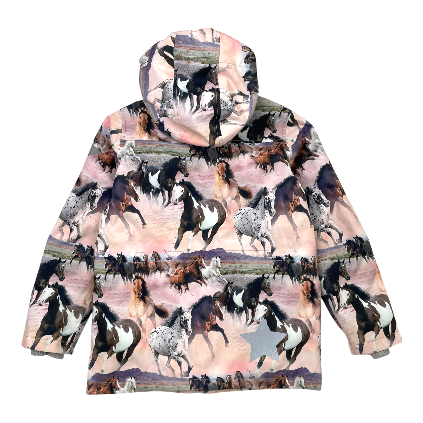 Molo carole shell jacket, wild horses | 128cm
