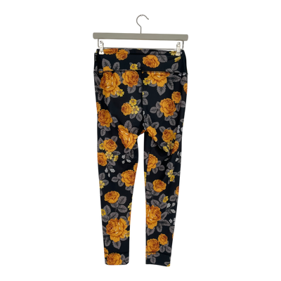 Ommellinen sport leggings, yellow flowers | woman L