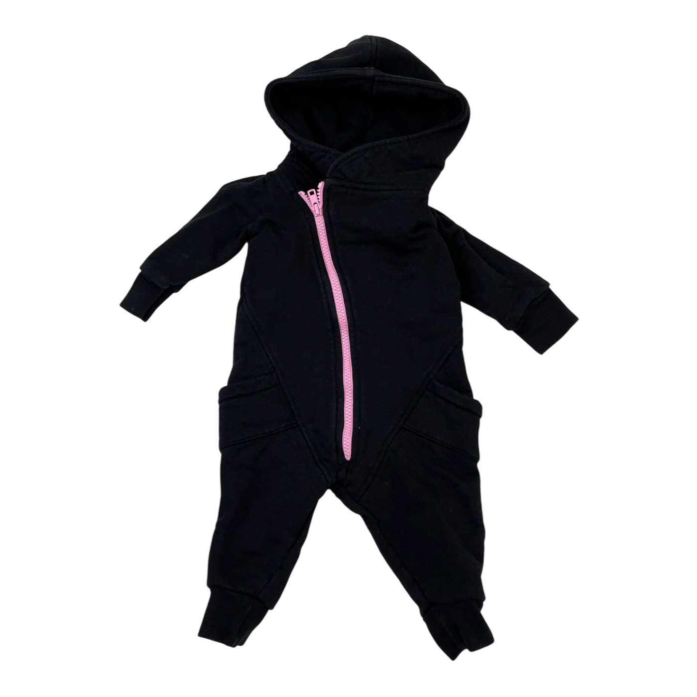 Gugguu sweat jumpsuit, black | 68cm