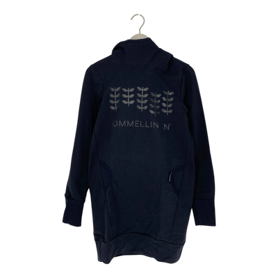 Ommellinen hoodie tunic, black | woman XS
