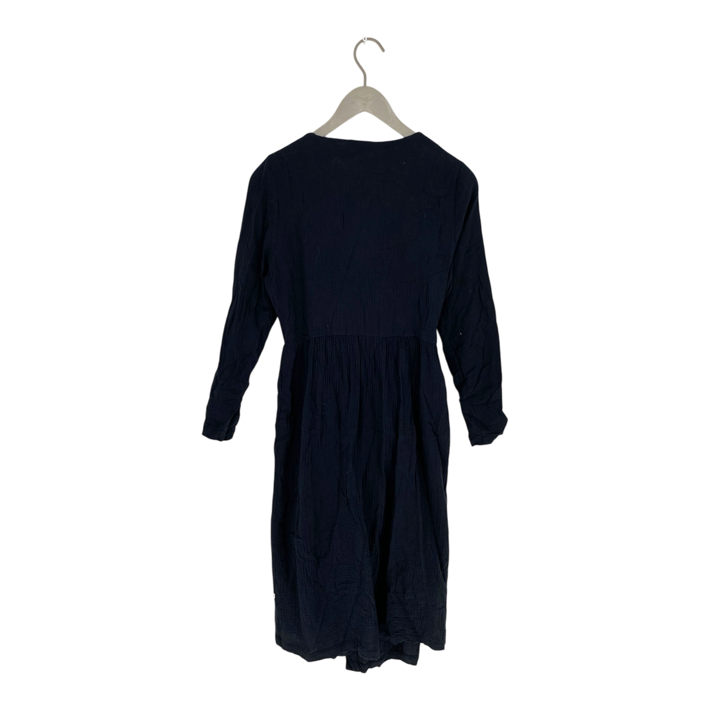 Kaiko muslin wrap dress, black | woman XS