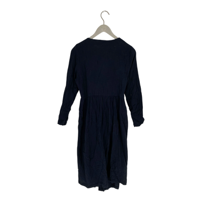 Kaiko muslin wrap dress, black | woman XS