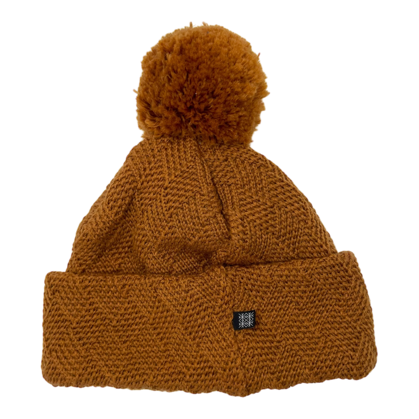 Kaiko grid merino beanie, orange | kids