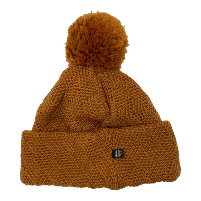Kaiko grid merino beanie, orange | kids