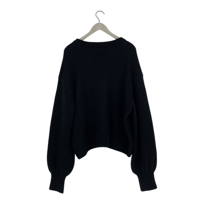 Kaiko mohair jumper, black | woman XL