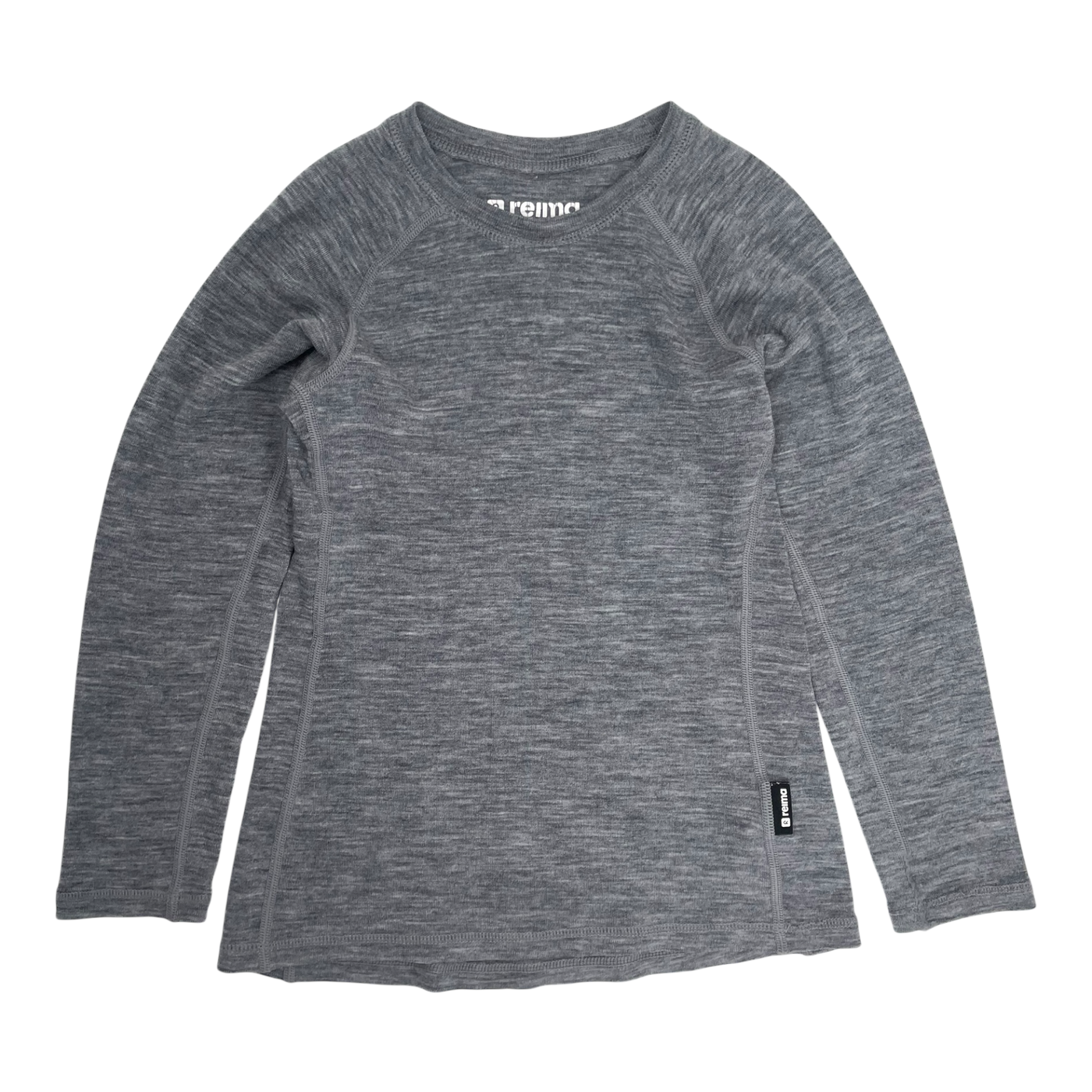 Reima kinsei wool baselayer shirt, grey | 130cm