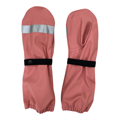 Reima kura rain mittens, powder pink | 1-2y