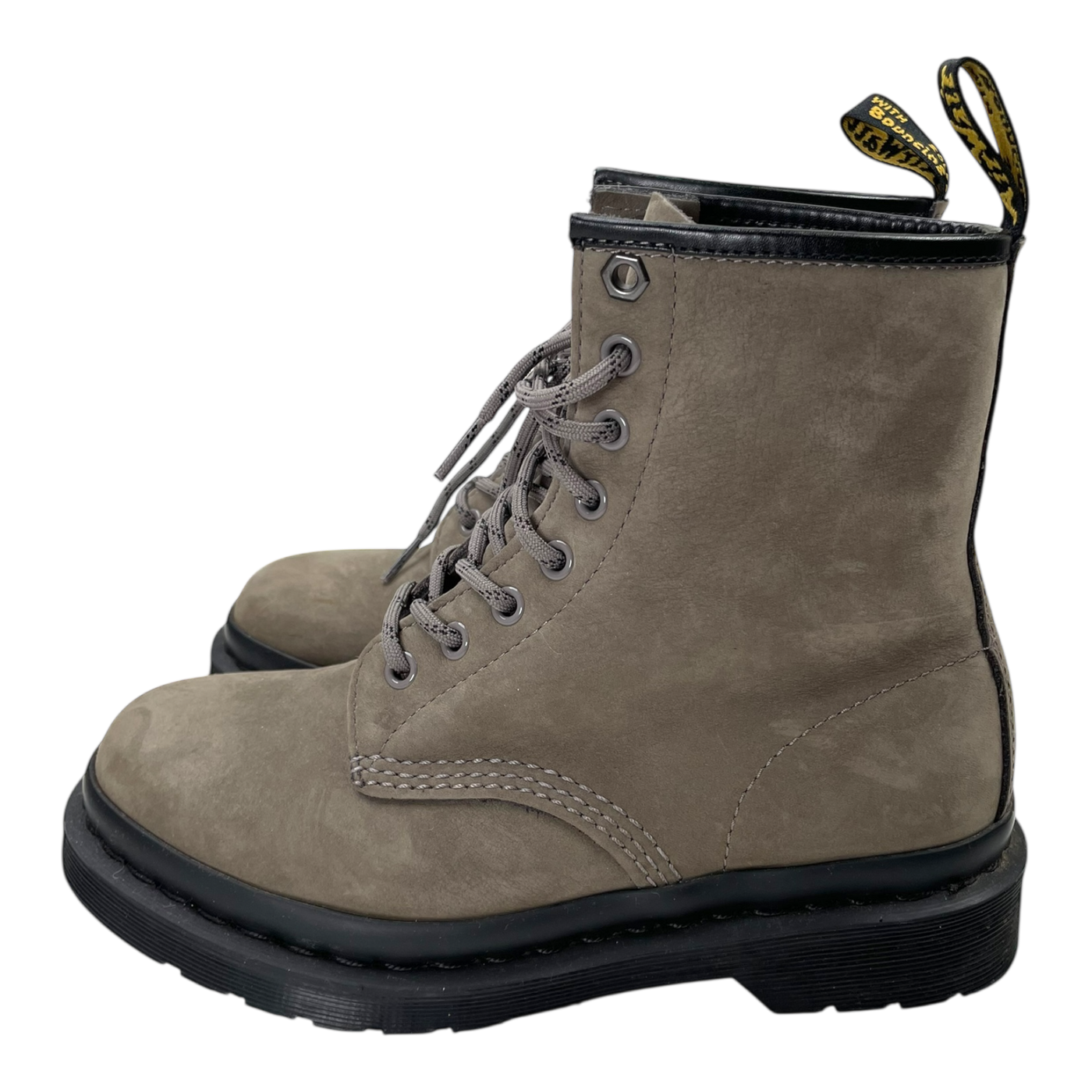 Dr. Martens 1460 lace up boots, grey suede | 38