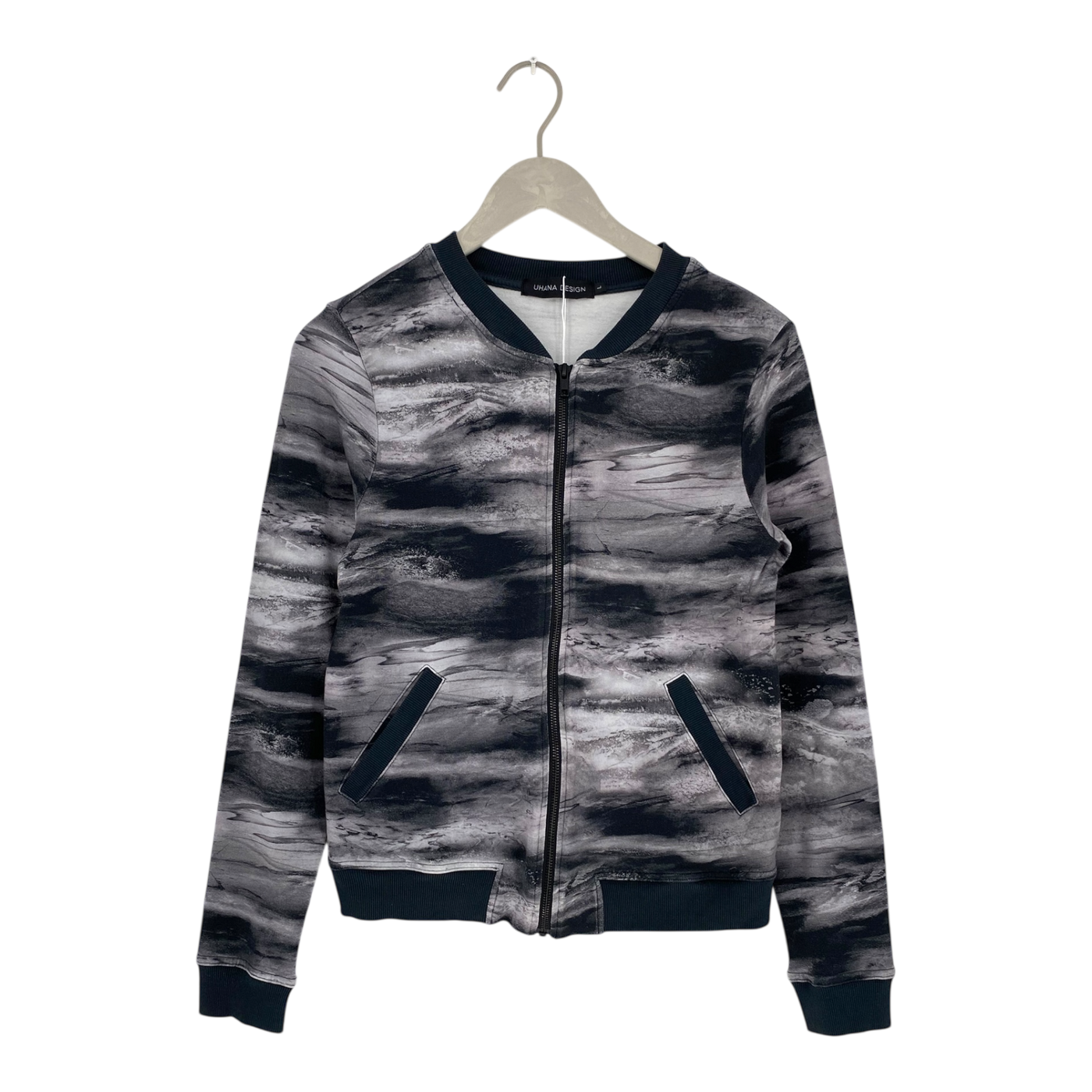Uhana sweat jacket, storm | woman L
