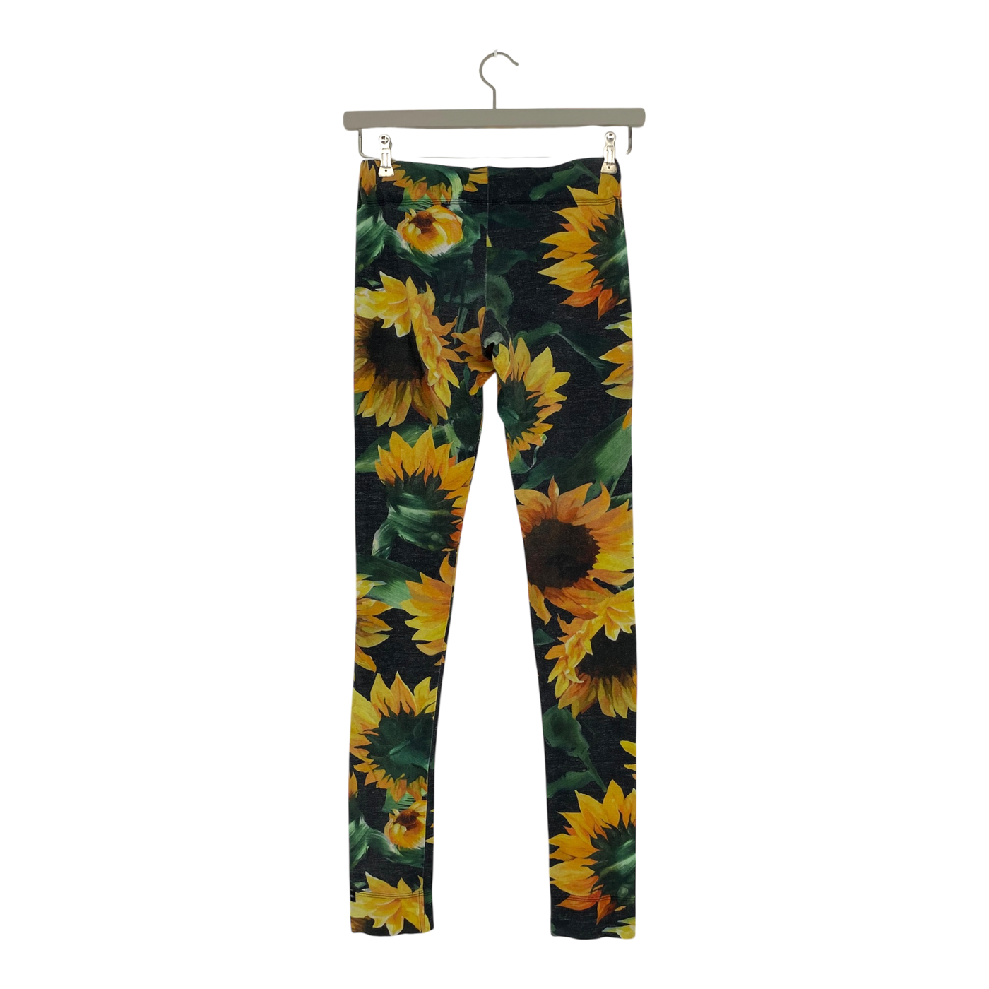 Ommellinen tricot leggings, yellow flowers | woman S