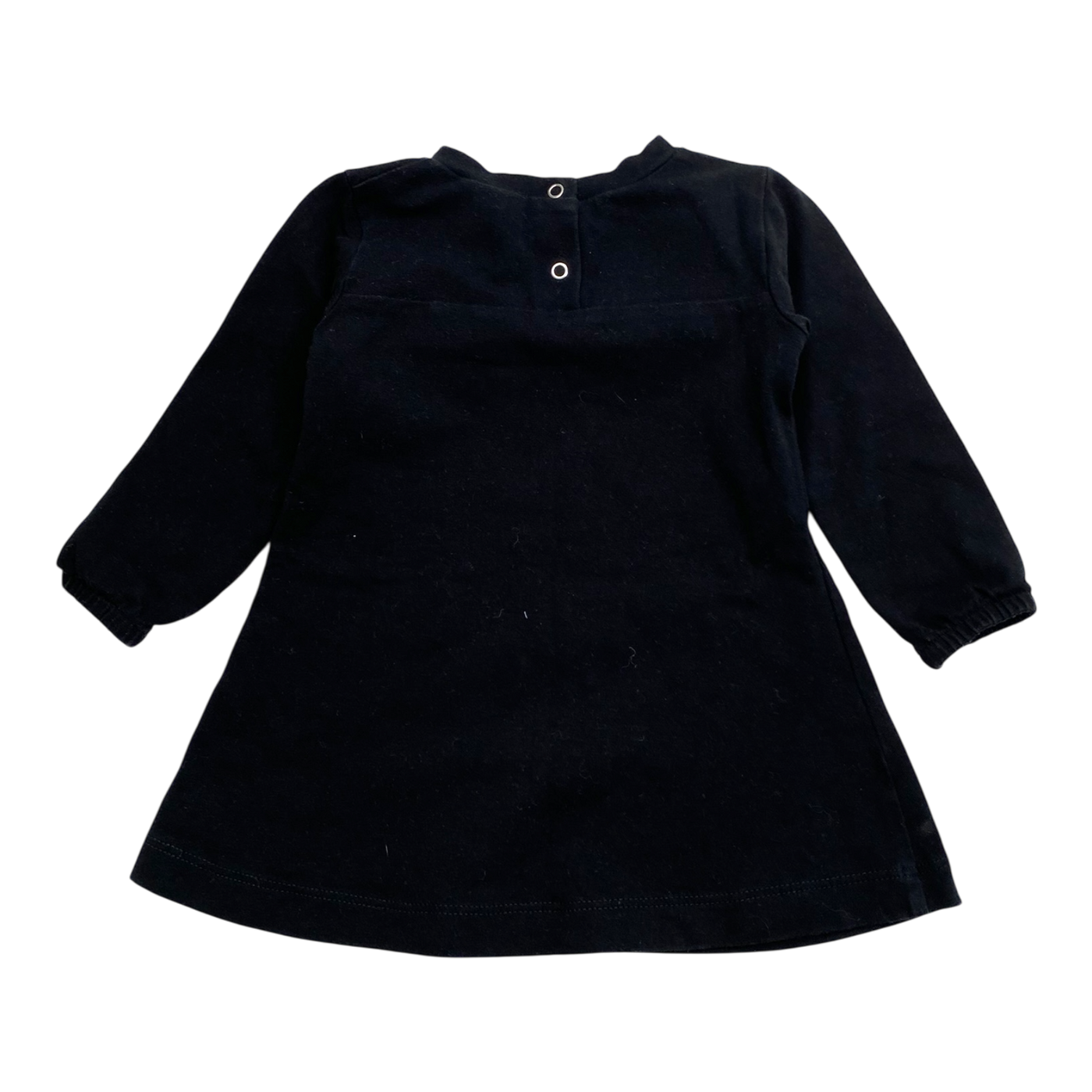 Metsola frill dress, black | 62/68cm