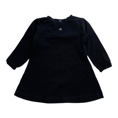 Metsola frill dress, black | 62/68cm