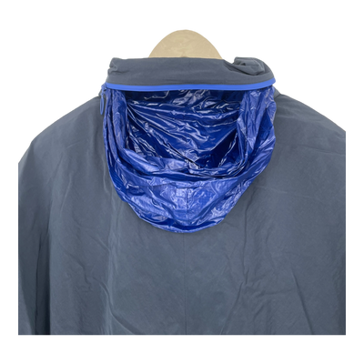 Embassy of Bricks and Logs dhola rain jacket, blue/green | unisex L