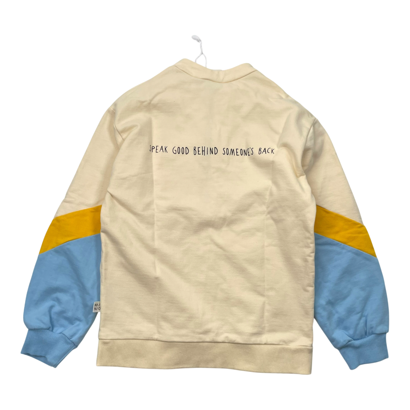 Mainio zipper sweatshirt, cream | 134/140cm