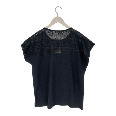 Tranquillo lace t-shirt, black | woman L