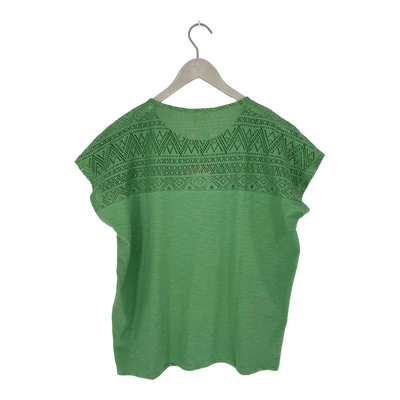 Tranquillo lace t-shirt, green | woman L