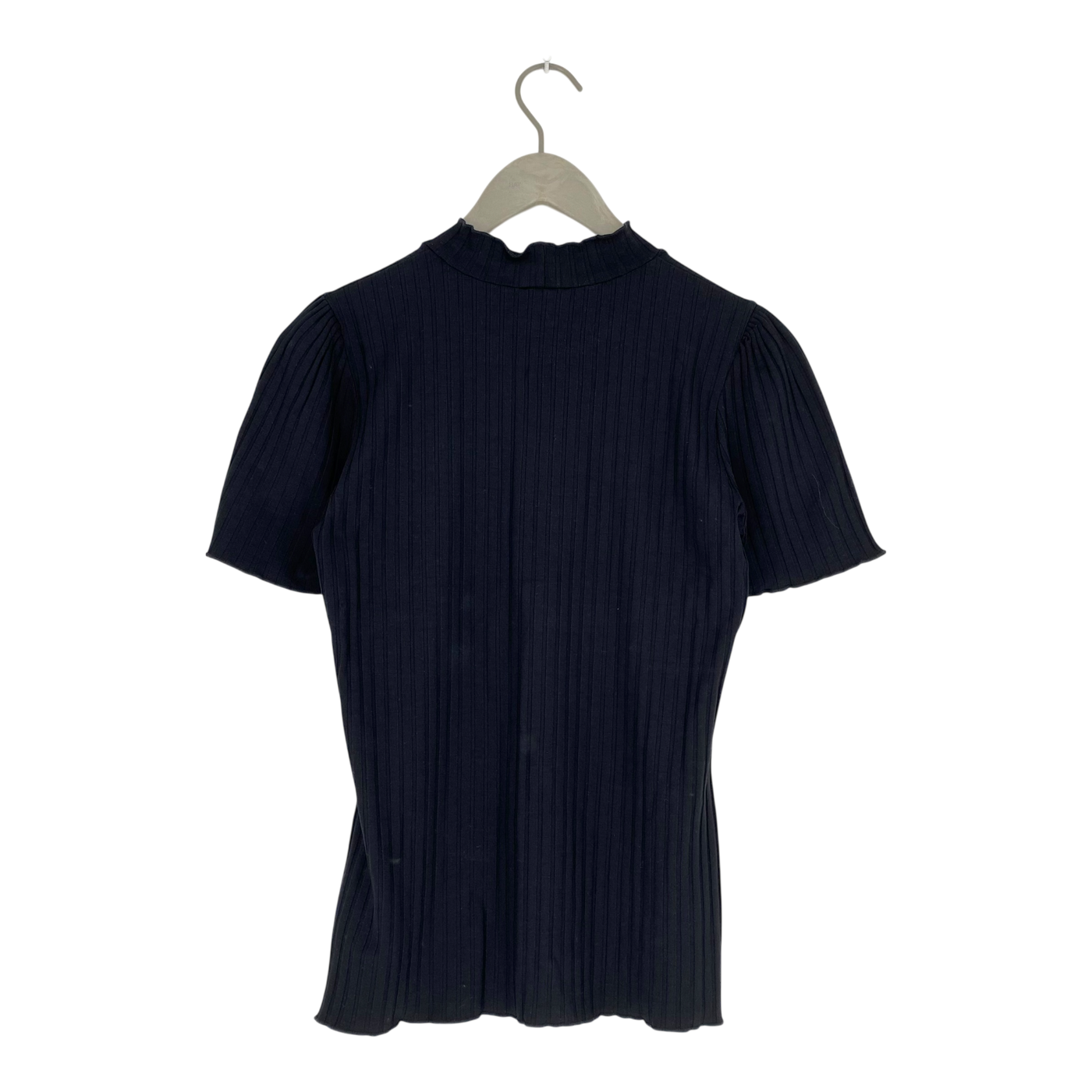 Aarre rosa rib t-shirt, black | woman M