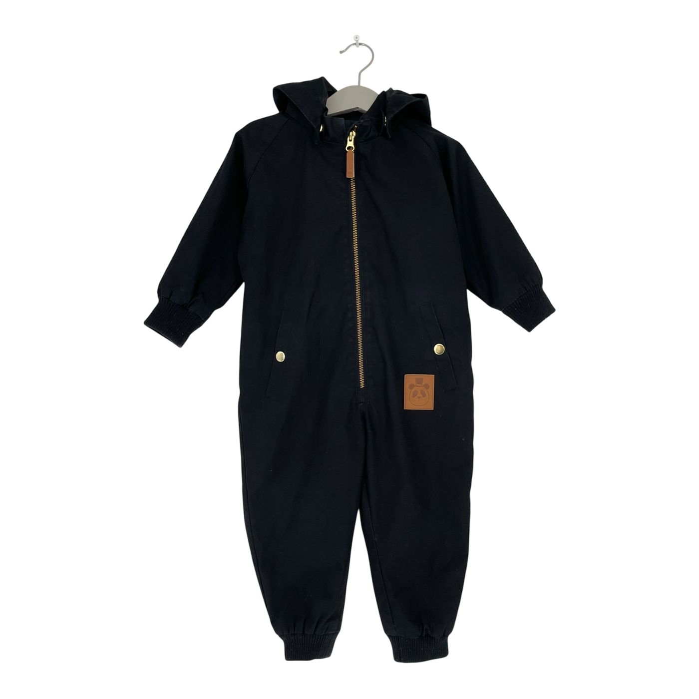 Mini Rodini pico overall, black | 86cm