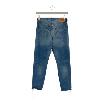 Levis weiße Eichenkegel Jeans, waschstärkem Denim | Frau 28