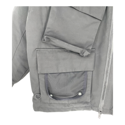 Embassy of Bricks and Logs parka jacket, black | unisex L