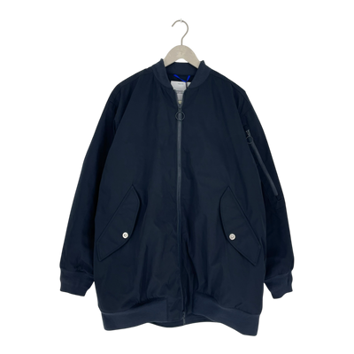 Embassy of Bricks and Logs nora bomber jacket, navy blue | unisex S