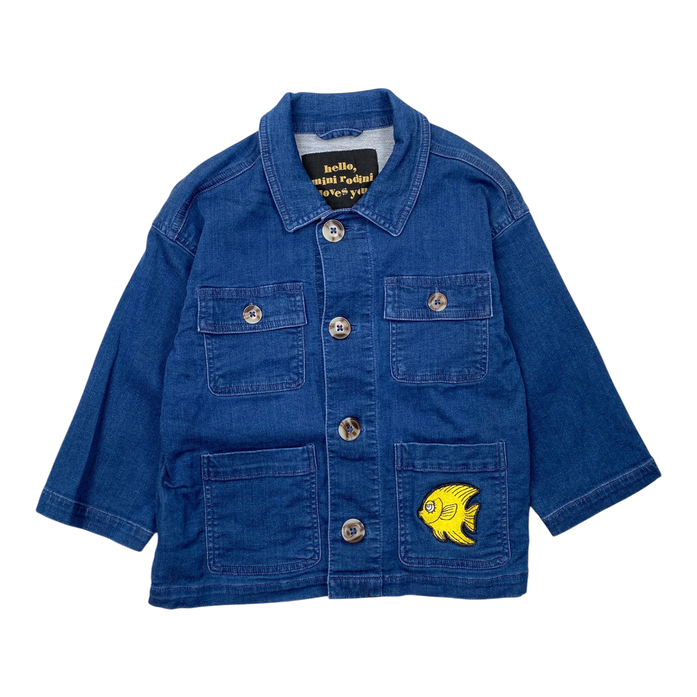 Mini Rodini denim jacket, blue | 104/110cm